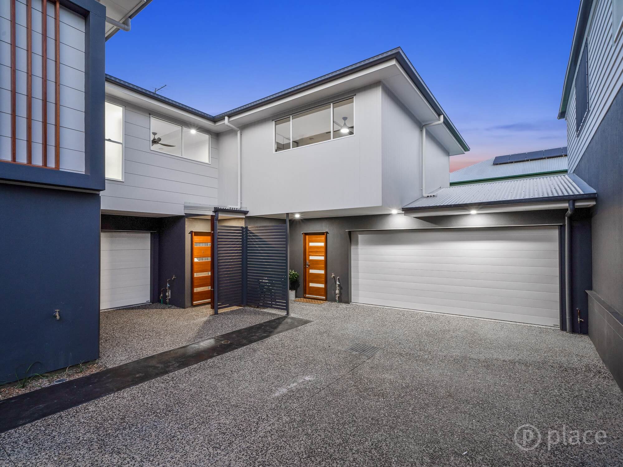 Retained Queenslander plus 3 townhouses